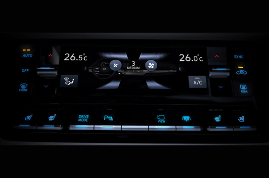 Azera Touch-screen climate controller