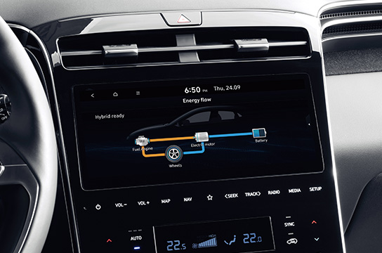 Tucson Hybrid 10.25-inch infotainment system