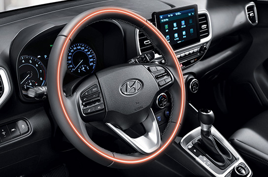 Heated steering wheel